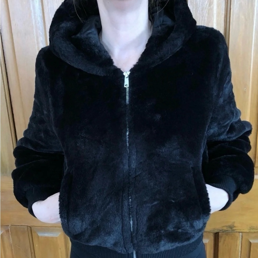 Women's Black Faux Fur Jacket